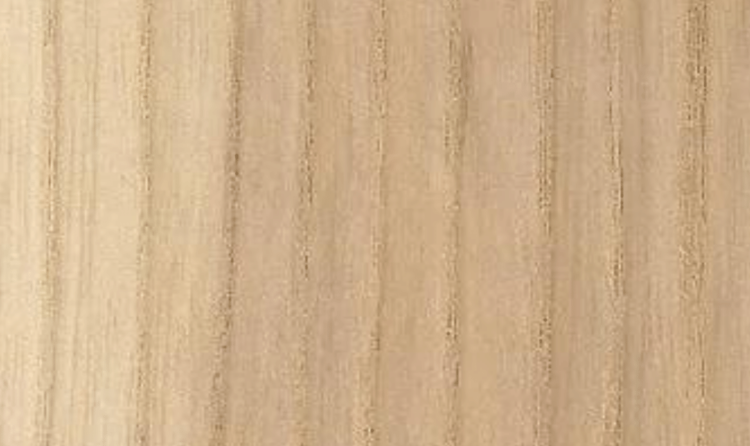 Close-up of the grain pattern on a milled ash board